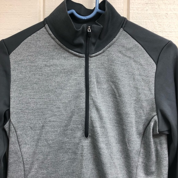 Nike Golf 1/2 Zip Top Gray Black Women's Medium - Picture 2 of 6